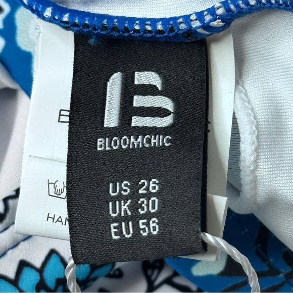 BloomChic Bandana Print Sculpt Waist Adjustable Straps One Piece Swimsuit Sz 26 - Picture 6 of 7